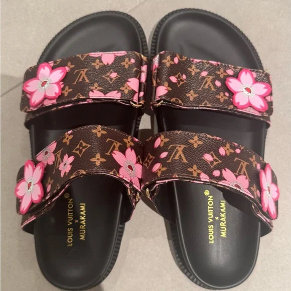 Women murakami floral summer slides sandals - Picture 4 of 4